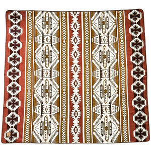 Olmedo Aztec Reversible Blanket  //  Mustard/Dusty Rose/Brown