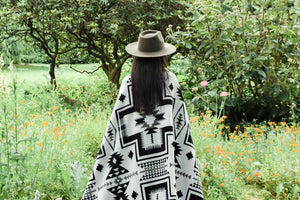 Tulcan Reversible Blanket  //  Black/Cream/Beige/Grey