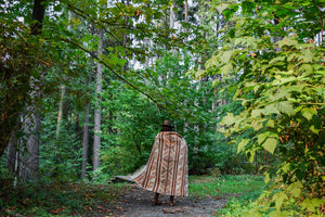 Jalapa Wool Blanket  //  Cream/Rust/Terracotta