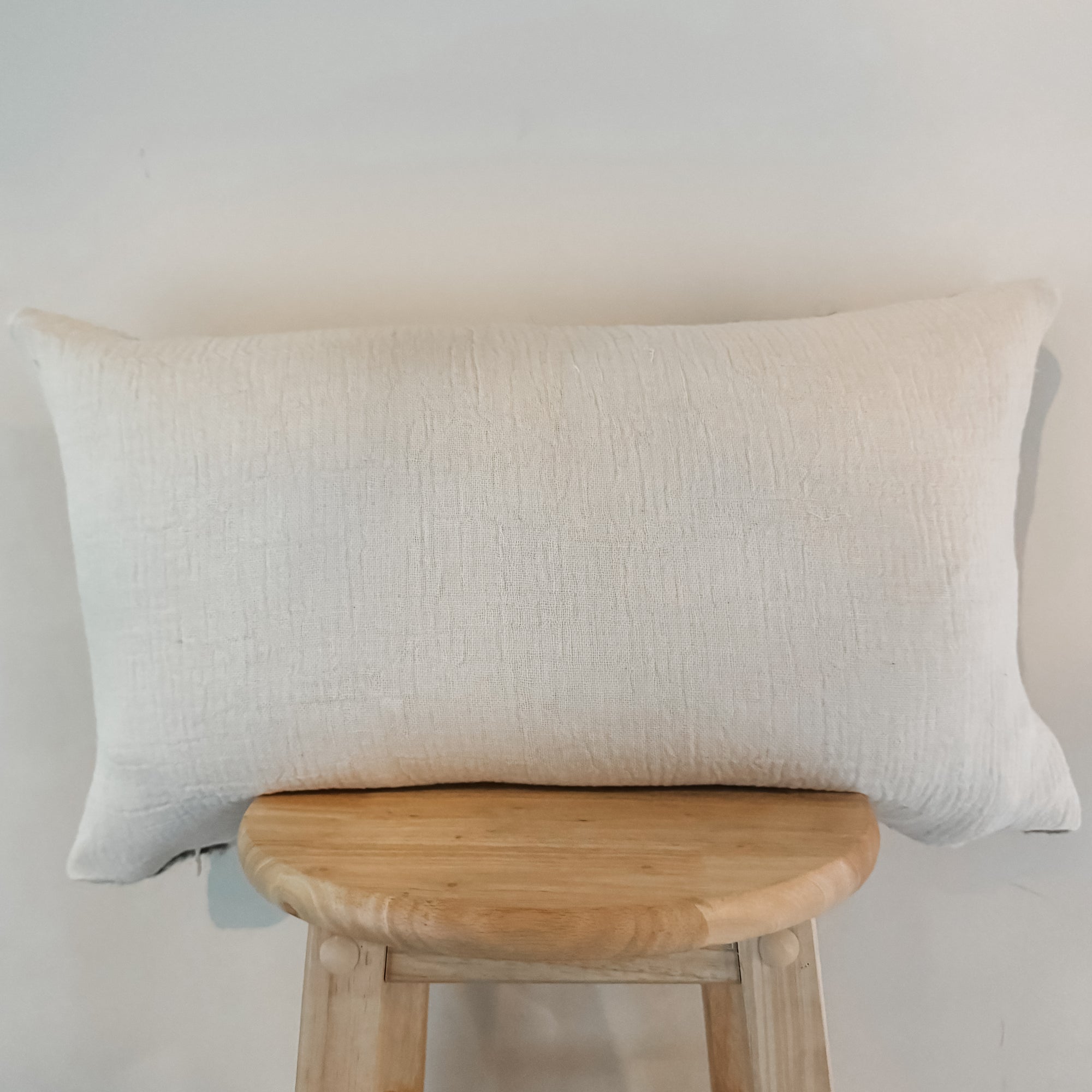 Striped Wool Lumbar Pillow Cover