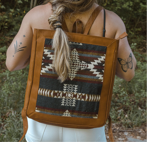 Cruz Leather Aztec Slim Backpack