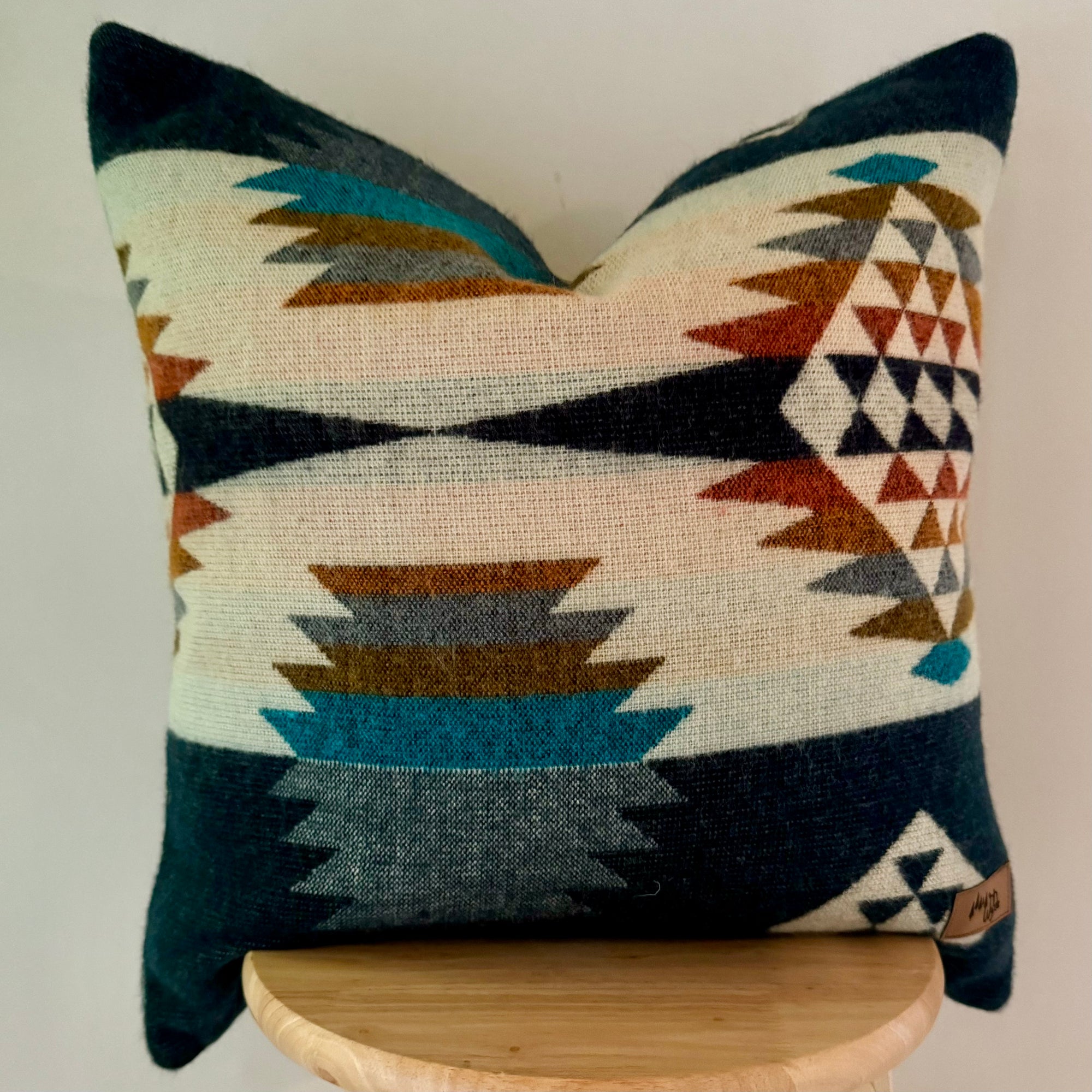 Navy Aztec Pillow Cover