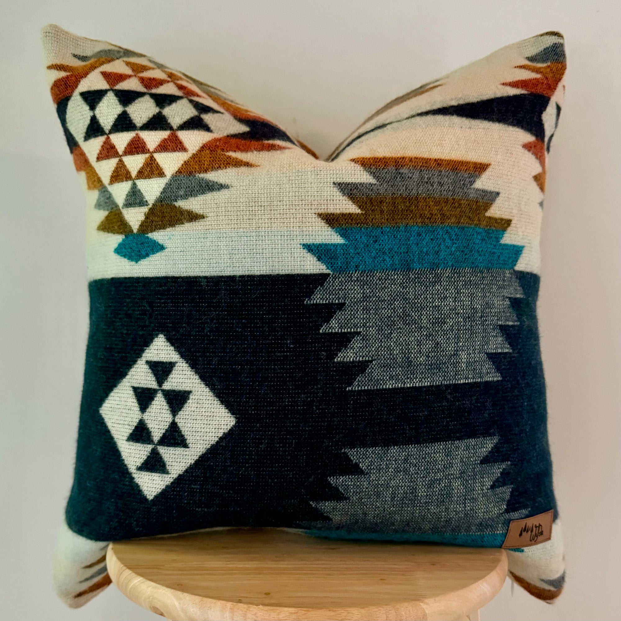 Navy Aztec Pillow Cover