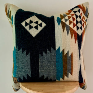 Navy Aztec Pillow Cover