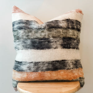 Striped Wool Pillow Cover