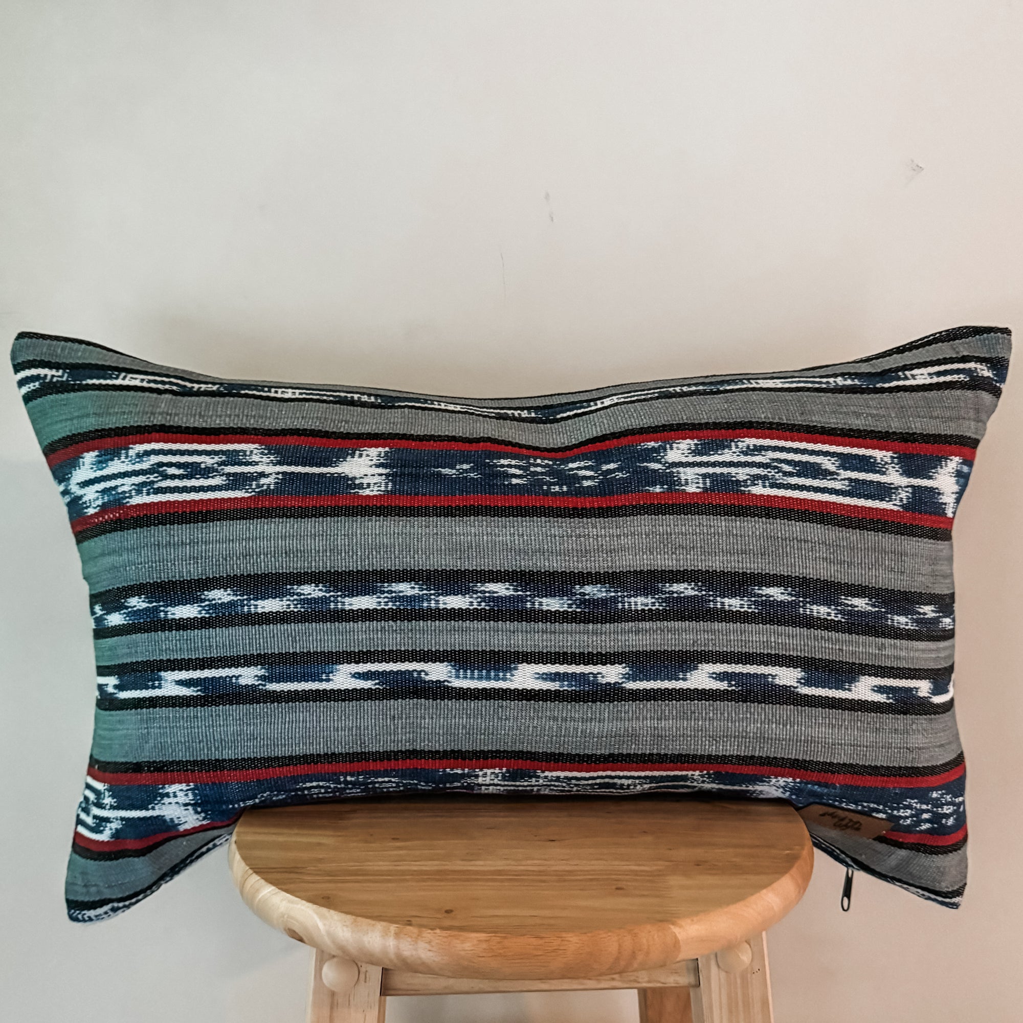 Slate Blue Lumbar Pillow Cover