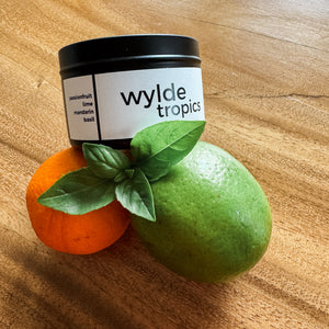 Wylde Tropics Candle  //  Passionfruit/Lime/Mandarin/Basil