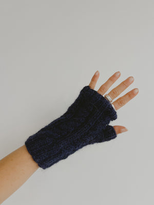 Alpaca Fingerless Gloves