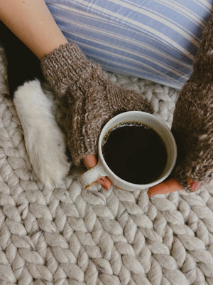 Alpaca Fingerless Gloves