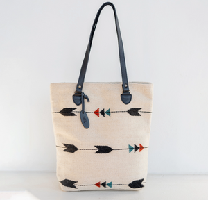 Obsidian Arrow Bucket Tote Bag